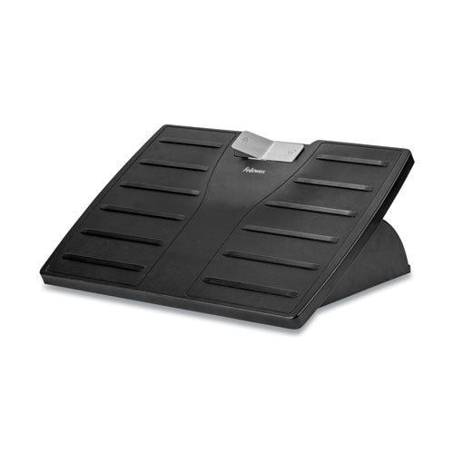 Adjustable 3-height Footrest,tilt Lock,17-1-2w X 13-1-8d X 4-3-8h, Black-silver