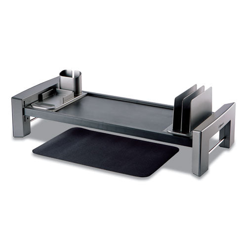 Professional Series Flat Panel Workstation, 25 7-8 X 11 1-2 X 4 1-2,black-silver