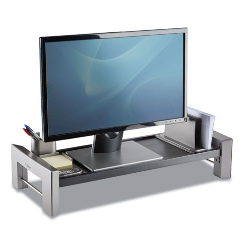 Professional Series Flat Panel Workstation, 25 7-8 X 11 1-2 X 4 1-2,black-silver