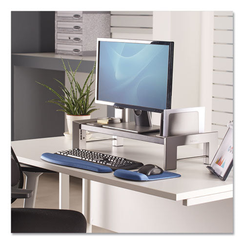 Professional Series Flat Panel Workstation, 25 7-8 X 11 1-2 X 4 1-2,black-silver
