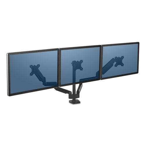 Platinum Series Triple Monitor Arm, 53w X 6d X 35h, Black
