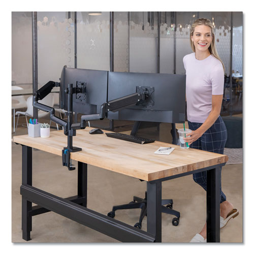 Platinum Series Triple Monitor Arm, 53w X 6d X 35h, Black