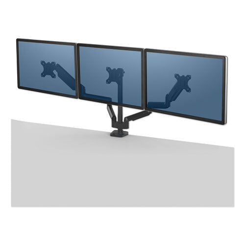 Platinum Series Triple Monitor Arm, 53w X 6d X 35h, Black