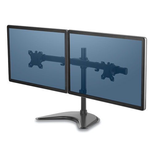 Professional Series Freestanding Dual Horizontal Monitor Arm, Up To 30", Up To 17 Lbs