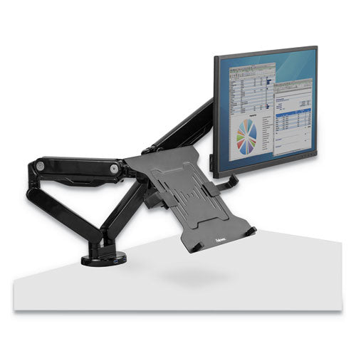 Laptop Arm Accessory, Laptops Up To 15 Lbs, Attaches To Vesa Plate, Black