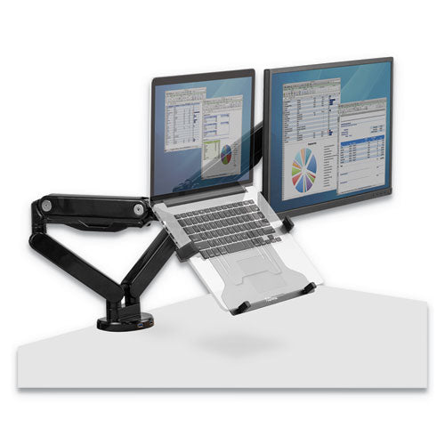 Laptop Arm Accessory, Laptops Up To 15 Lbs, Attaches To Vesa Plate, Black