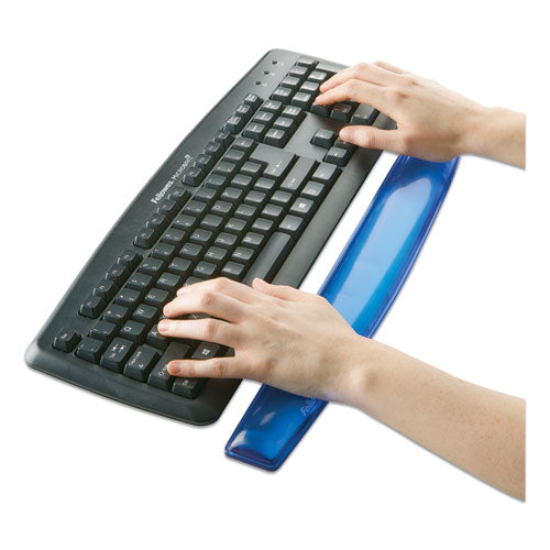 Gel Crystals Keyboard Wrist Rest, 18.5" X 2.25", Blue
