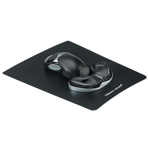 Gel Gliding Palm Support W-mouse Pad, Black