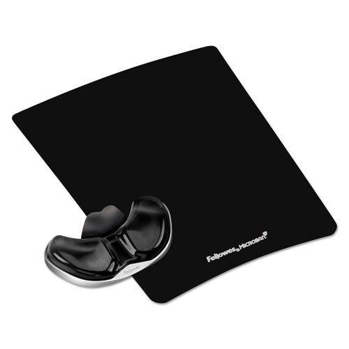 Gel Gliding Palm Support W-mouse Pad, Black