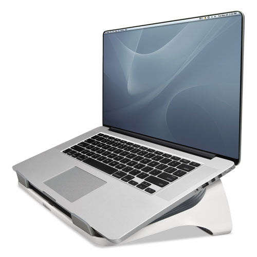 Laptop Riser, 13 3-16 X 9 5-16 X 4 1-8, White-gray