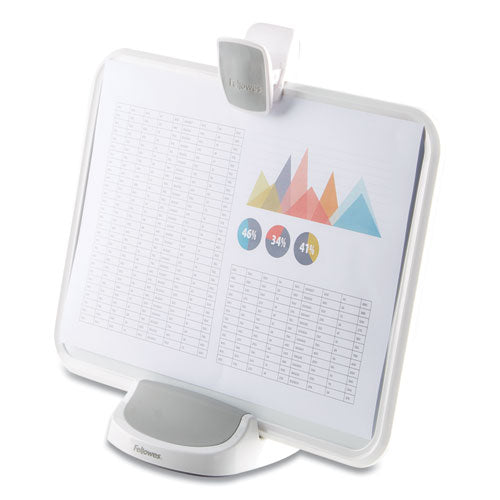 I-spire Series Document Lift, Abs Plastic, 100 Sheet Capacity, White-gray