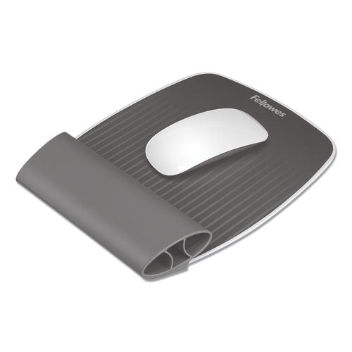 I-spire Wrist Rocker Mouse Pad With Wrist Rest, 7.81" X 10", Gray