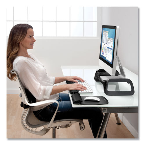 I-spire Keyboard Wrist Rocker Wrist Rest, 17.87" X 2.5", Gray