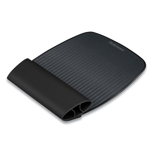 I-spire Wrist Rocker Mouse Pad With Wrist Rest, 7.81" X 10", Black-gray