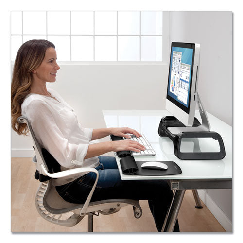 I-spire Keyboard Wrist Rocker Wrist Rest, 17.87" X 2.5", Black
