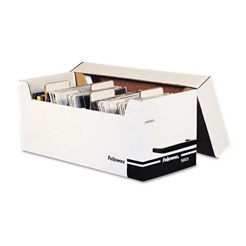 Corrugated Media File, Holds 125 Diskettes-35 Standard Cases, White-black