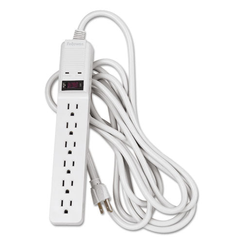 Basic Home-office Surge Protector, 6 Outlets, 15 Ft Cord, 450 Joules, Platinum