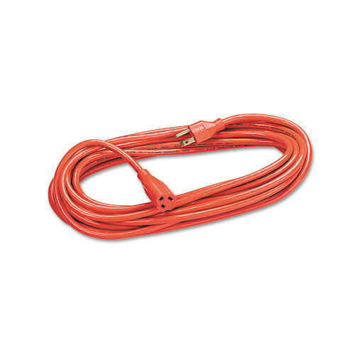 Indoor-outdoor Heavy-duty 3-prong Plug Extension Cord, 1-outlet, 50ft, Orange
