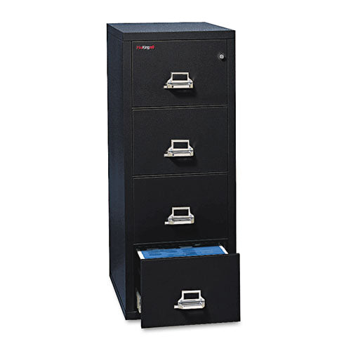 Four-drawer Vertical File, 17.75w X 31.56d X 52.75h, Ul 350° For Fire, Letter, Parchment