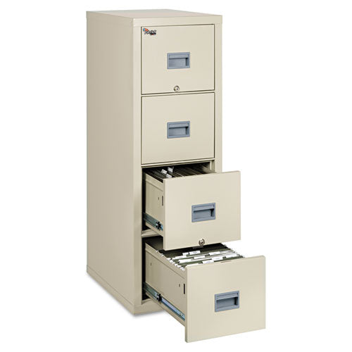Patriot Insulated Four-drawer Fire File, 20.75w X 31.63d X 52.75h, Parchment