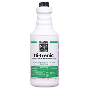 Hi-genic Non-acid Bowl & Bathroom Cleaner, 32oz Bottle, 12-carton