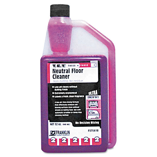 T.e.t. #2 Neutral Floor Cleaner, Citrus, 32oz Bottle, 3-carton