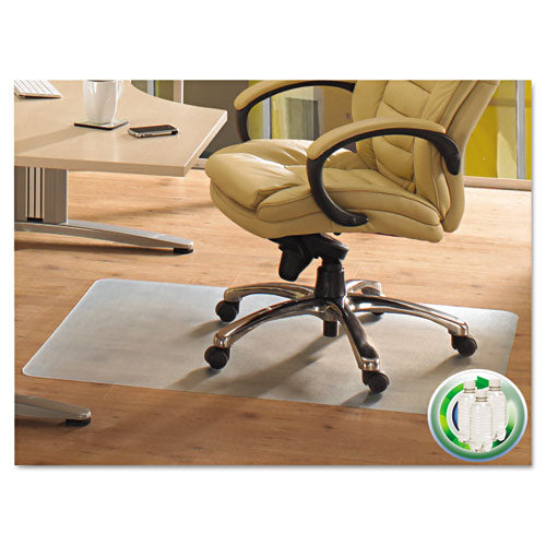 Ecotex Revolutionmat Recycled Chair Mat For Hard Floors, 48 X 36, With Lip