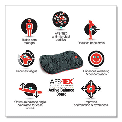 Afs-tex Active Balance Board, 14 X 20 X 2.5, Black