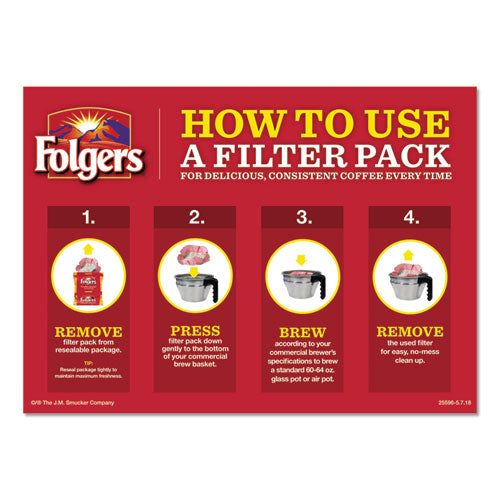 Coffee Filter Packs, Black Silk, 1.4 Oz Pack, 40packs-carton
