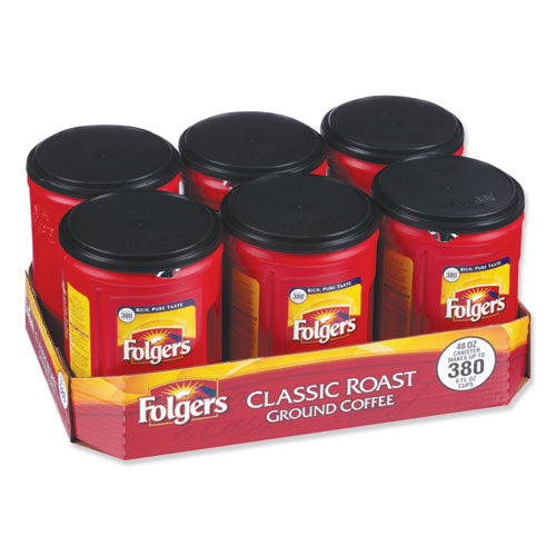 Coffee, Classic Roast, 48 Oz Canister, 6-carton
