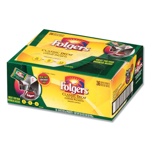 Coffee, Classic Roast, Decaf, 0.9 Oz Bag, 36-carton