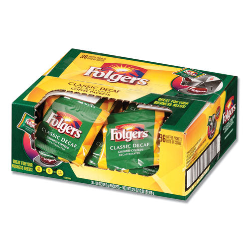 Coffee, Classic Roast, Decaf, 0.9 Oz Bag, 36-carton