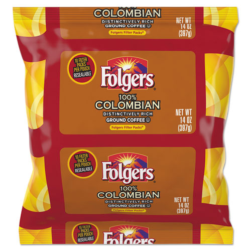 Coffee Filter Packs, Decaffeinated Classic Roast, 9-10oz, 40-carton