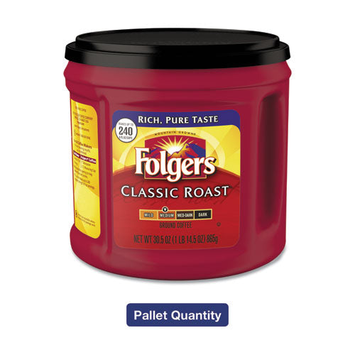 Coffee, Classic Roast, 30 1-2 Oz Canister, 6-carton, 294-pallet