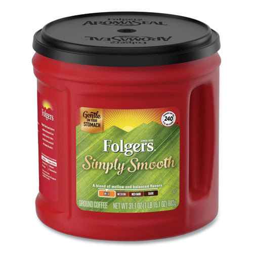 Coffee, Simply Smooth, 31.1 Oz Canister, 6-carton