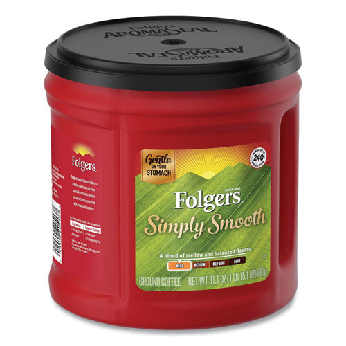 Coffee, Simply Smooth, 31.1 Oz Canister, 6-carton
