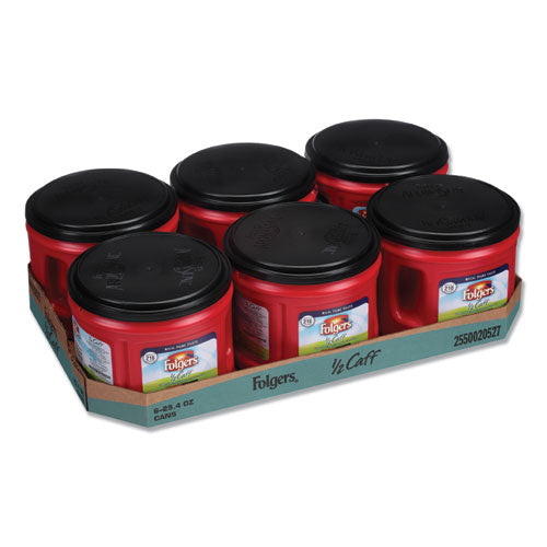 Coffee, Half Caff, 25.4 Oz Canister, 6-carton