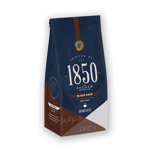 Coffee, Black Gold, Dark Roast, Ground, 12 Oz Bag, 6-carton