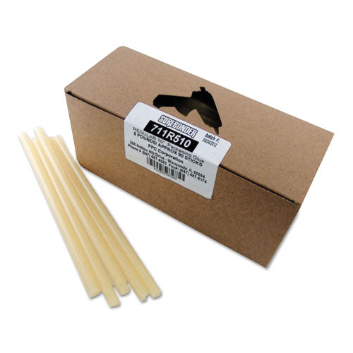 Packaging Glue Sticks, 0.43" X 10", Dries Amber, 90-box