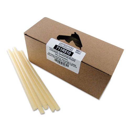 Packaging Glue Sticks, 0.43" X 10", Dries Amber, 90-box