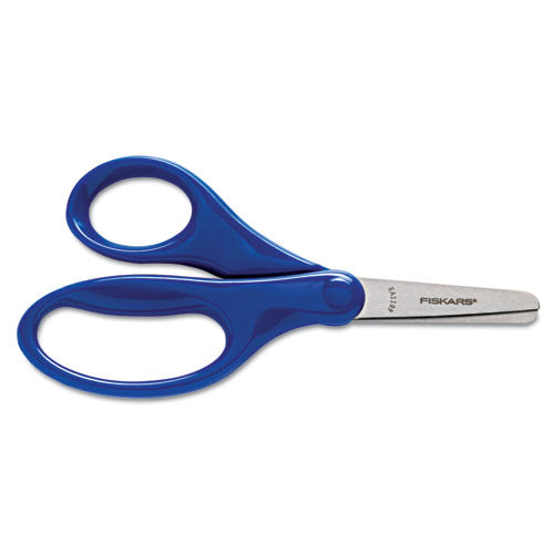 Kids-student Scissors, Pointed Tip, 5" Long, 1.25" Cut Length, Assorted Straight Handles, 24-set