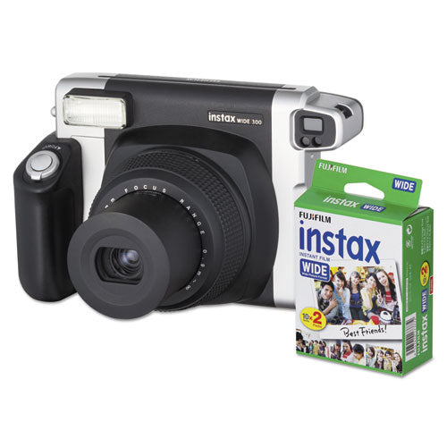 Instax Wide 300 Camera Bundle, 16 Mp, Auto Focus, Black