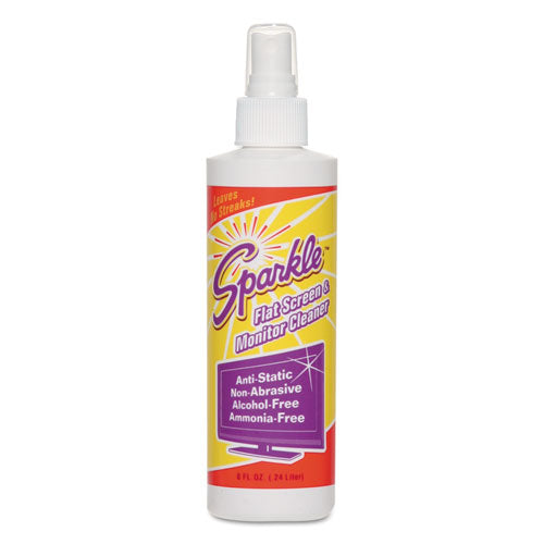 Flat Screen & Monitor Cleaner, Pleasant Scent, 8 Oz Bottle