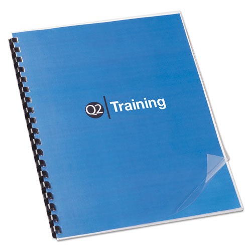 Clear View Presentation Binding System Cover, 11 X 8 1-2, Clear, 100-box