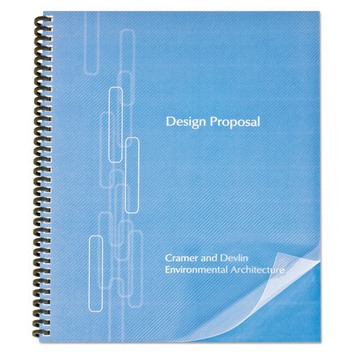 Proclick Pre-punched Presentation Covers, 11 X 8 1-2, Clear, 25-pack