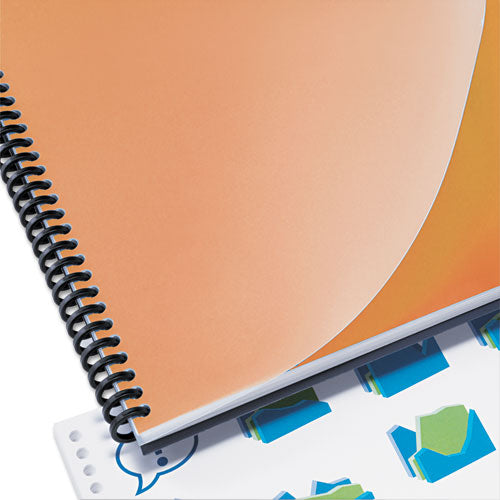 Design View Binding System Covers, 11 1-4 X 8 3-4, Frost, 25-pack