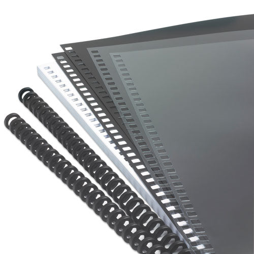Instant Report Kit, 5-16" Capacity, Clear-black Cover, Black Spine