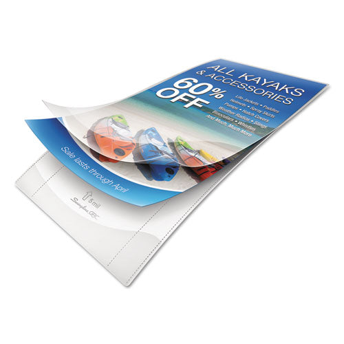Ezuse Thermal Laminating Pouches, 5 Mil, 9" X 14.5", Gloss Clear, 100-box