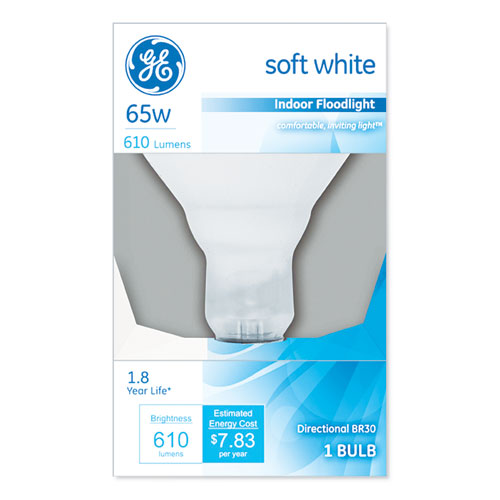 Incandescent Soft White Br30 Light Bulb, 65 W