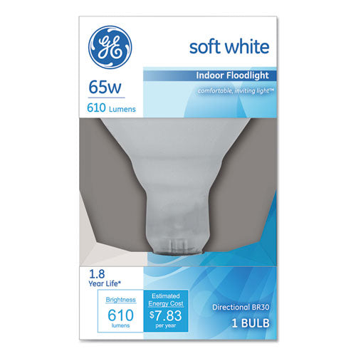 Incandescent Soft White Br30 Light Bulb, 65 W
